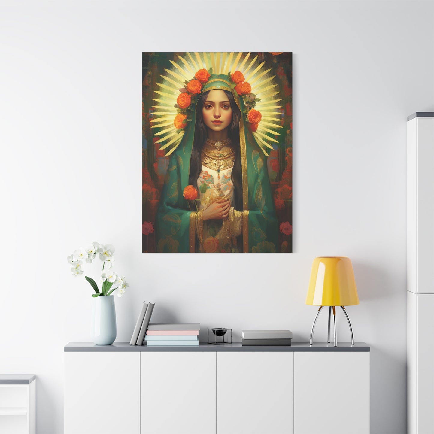 Patroness of Hope Our Lady of Guadalupe Museum Wrapped Canvas Print - Multiple Sizes - Catholic Home art