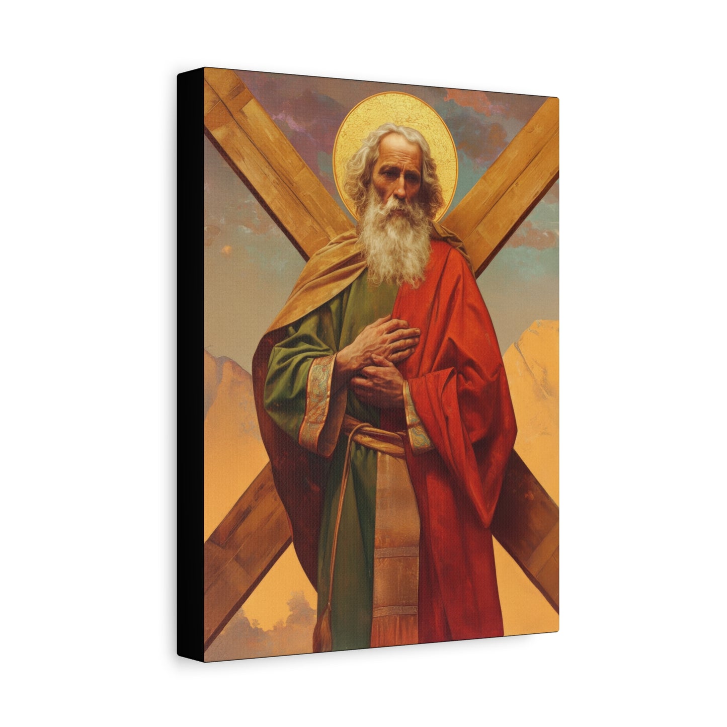 Saint Andrew the Apostle - Gallery Wrapped Canvas - Print - Religious Art for your Home - Catholic