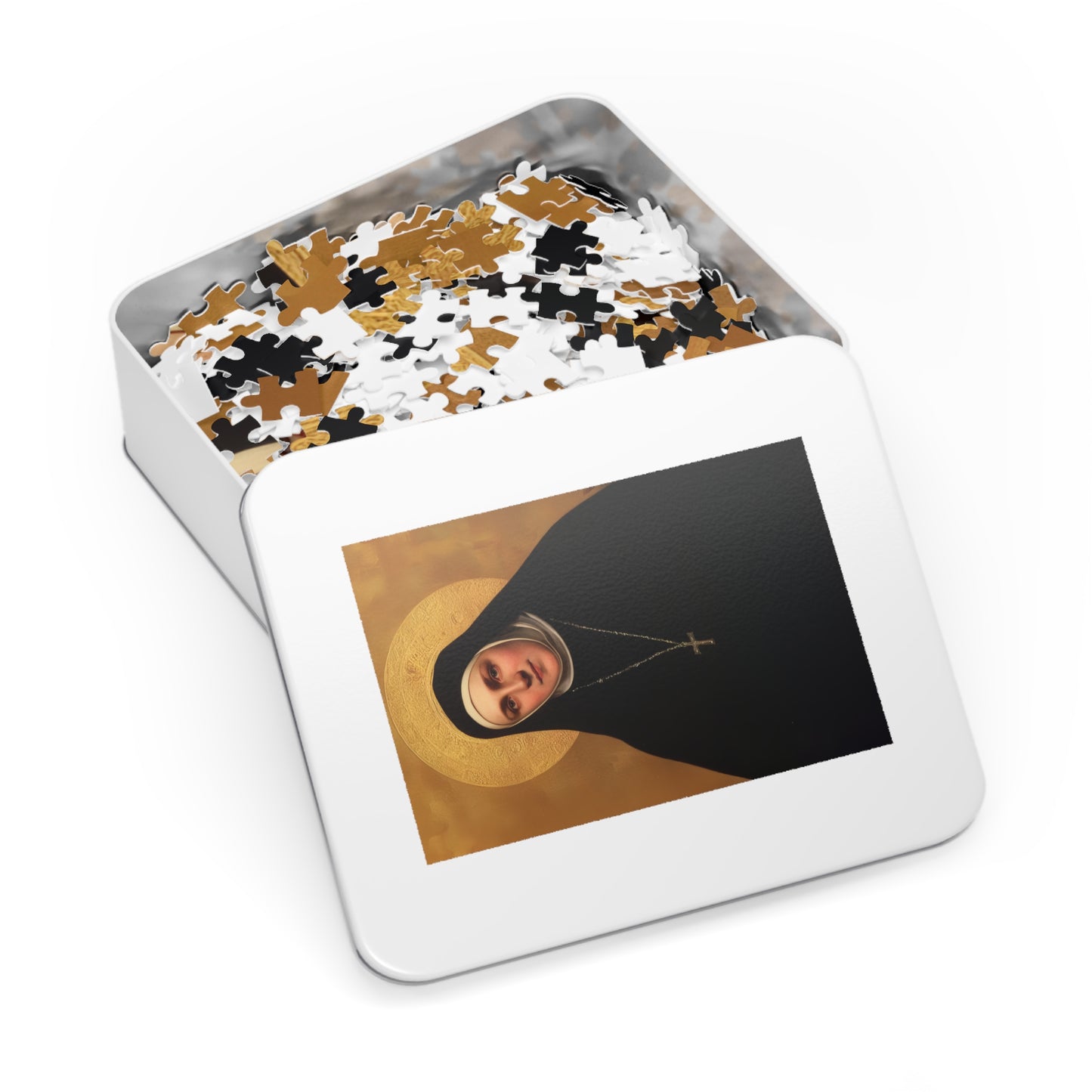 Saint Geltrude Caterina Comensoli - Puzzle & Keepsake Tin - Religious Jigsaw Puzzle (30, 110, 252, 500,1000-Piece)