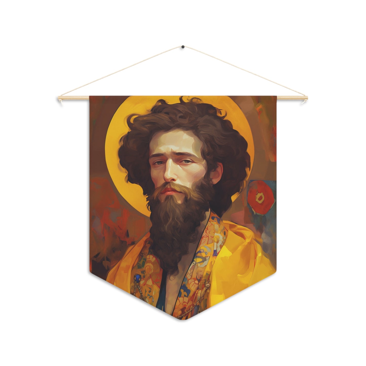 Saint James the Greater Wall Banner / Wall Hanging - Prayer room art - Catholic Home Art - Large Saint Art - 18" x 21"