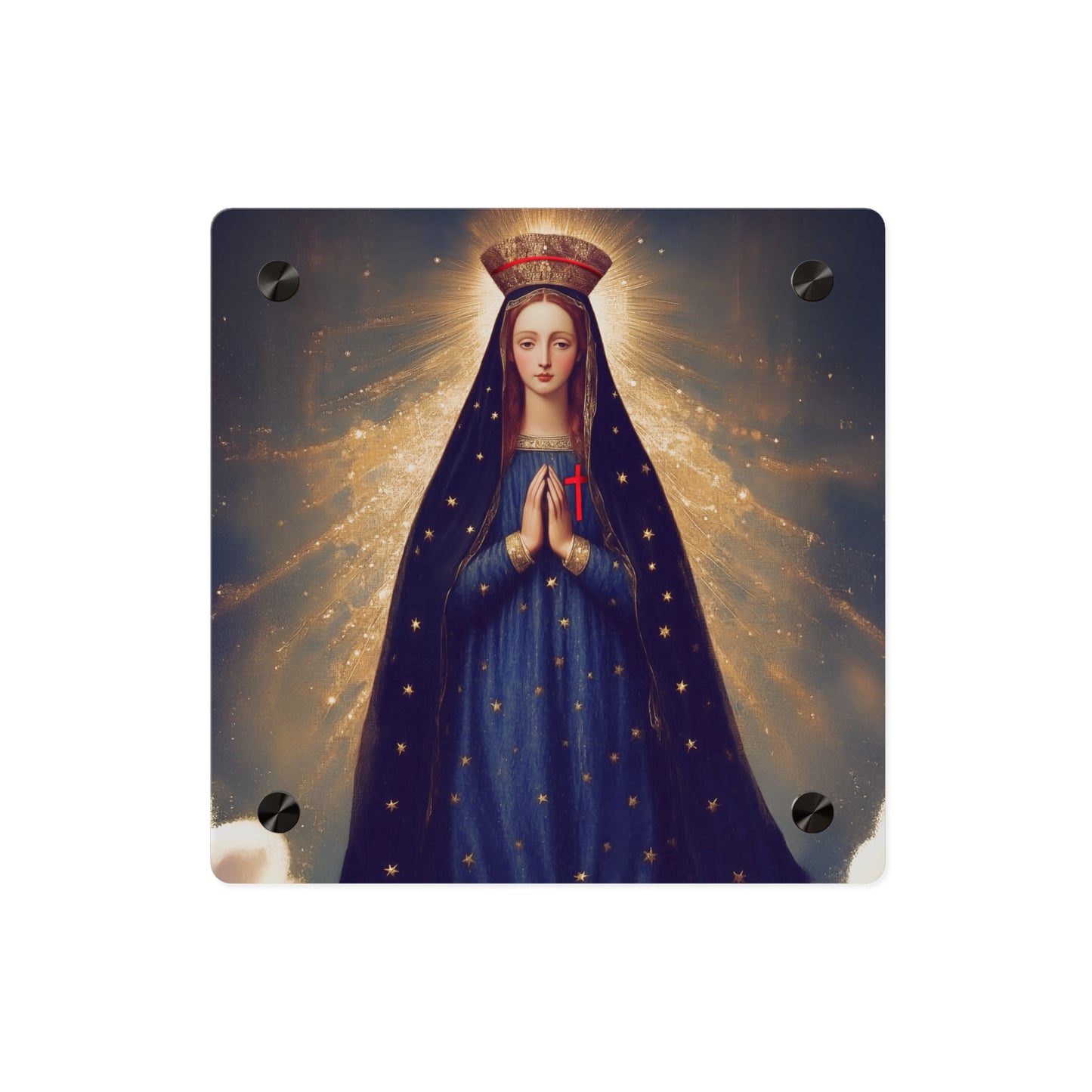 Our Lady of Pontmain Wall Art Panel - Ready to Hang Acrylic Print - Catholic Saint Art - Patron Saint Print - Mother Mary Art