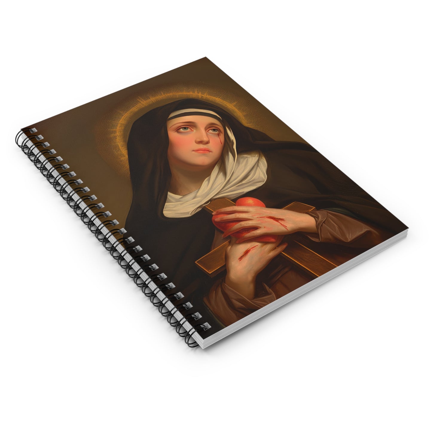 Saint Veronica Giuliani  Sanctified Souls Art - Religious - Spiral Notebook - Ruled Line - Religious art - Saint Artwork