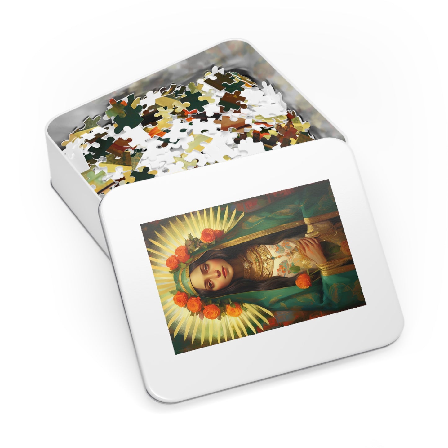 Patroness of Hope : Our Lady of Gudalupe - Puzzle and Keepsake Tin - Jigsaw Puzzle (30, 110, 252, 500,1000-Piece) - Religious Puzzle