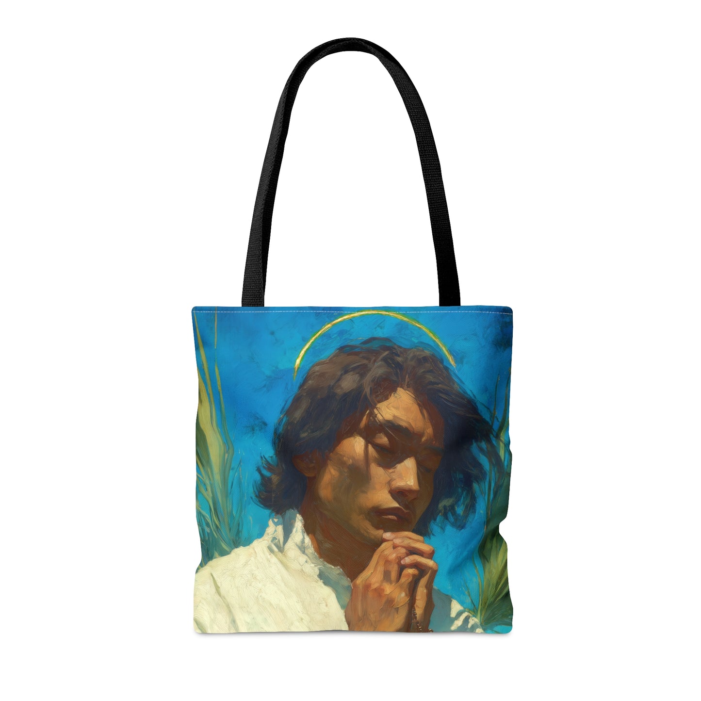 Saint Lorenzo Ruiz - Tote Bag - Large Medium Small Faith Art Bag - Bible Study Faith Purse - Double Sided Prayer Tote
