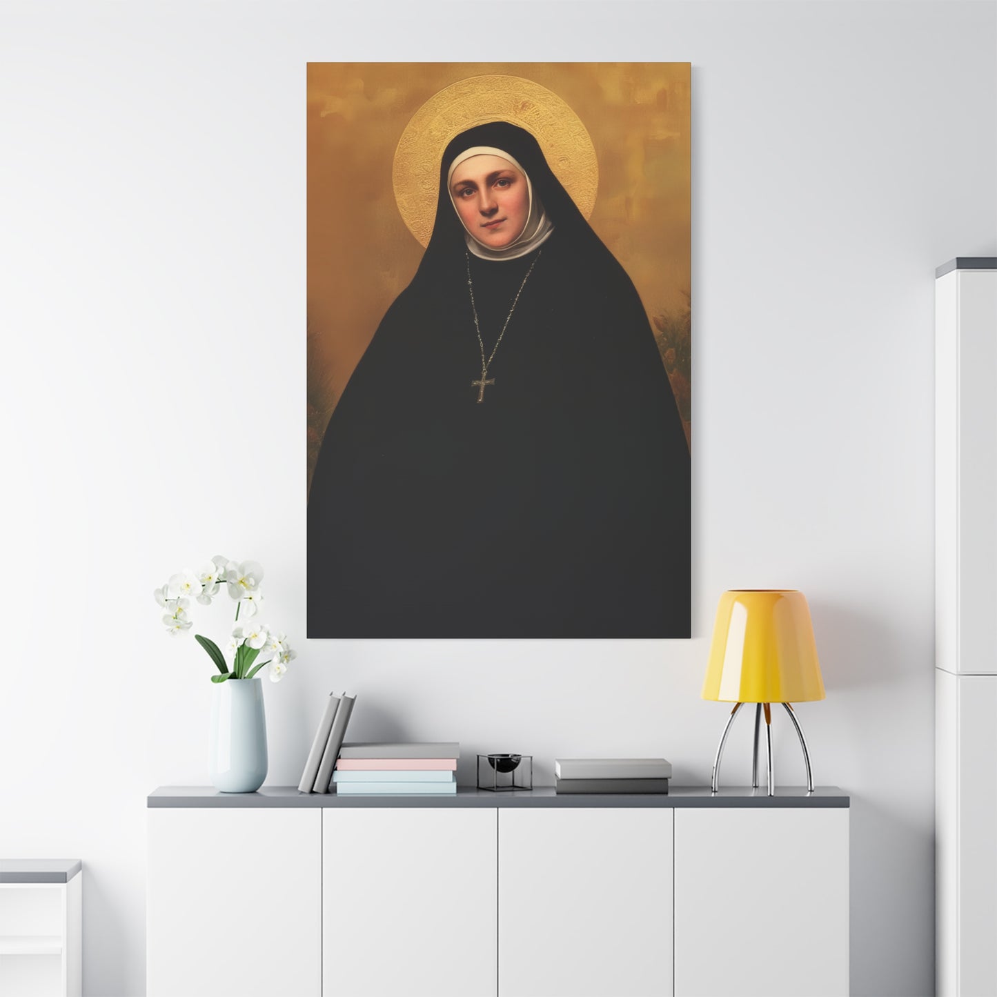 Saint Geltrude Caterina Comensoli - Gallery Wrapped Canvas - Print - Religious Art for your Home - Catholic Art