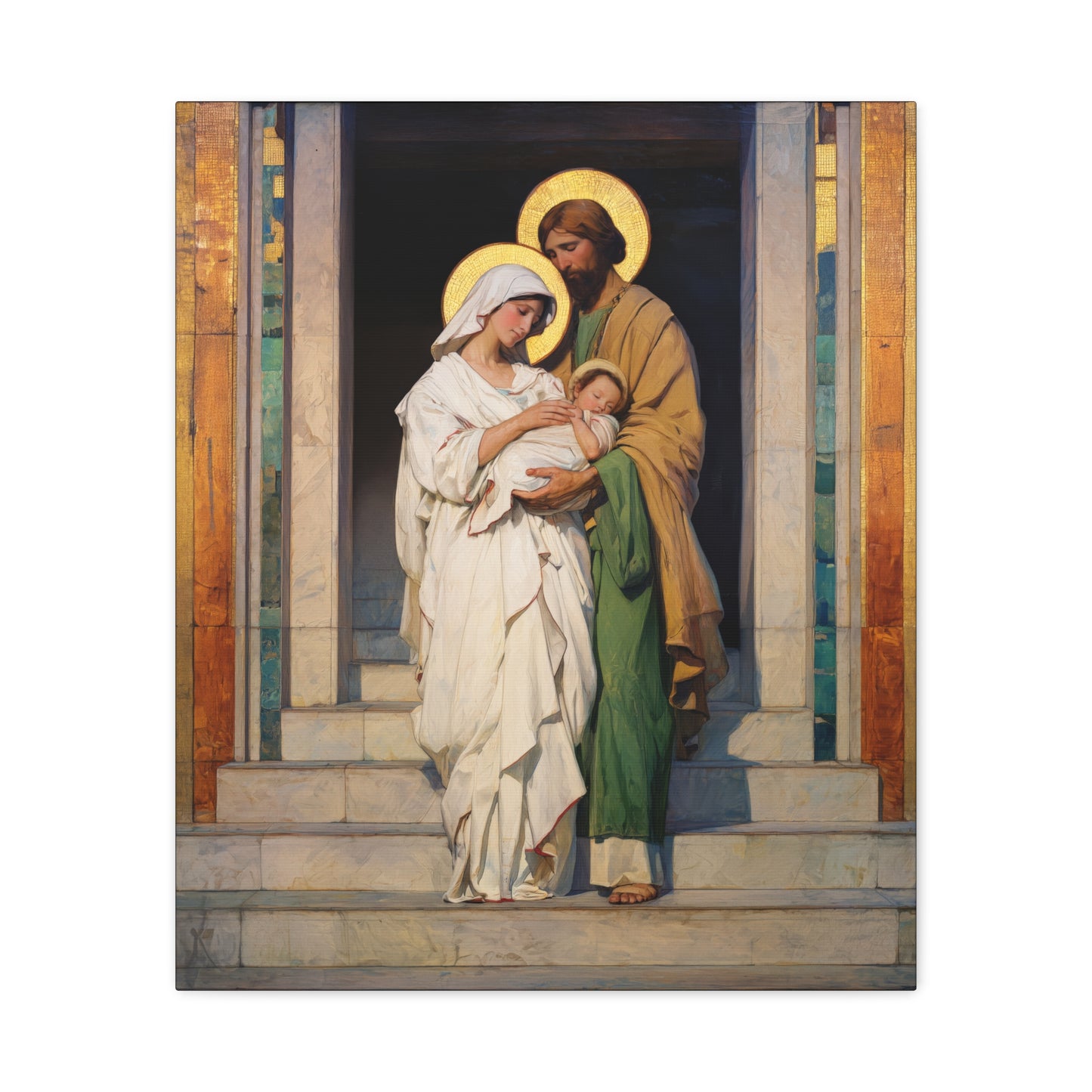 The Feast of the Presentation of the Lord - Holy Family - Gallery Wrapped Canvas - Print - Religious Art for your Home - Catholic art print - prayer room art