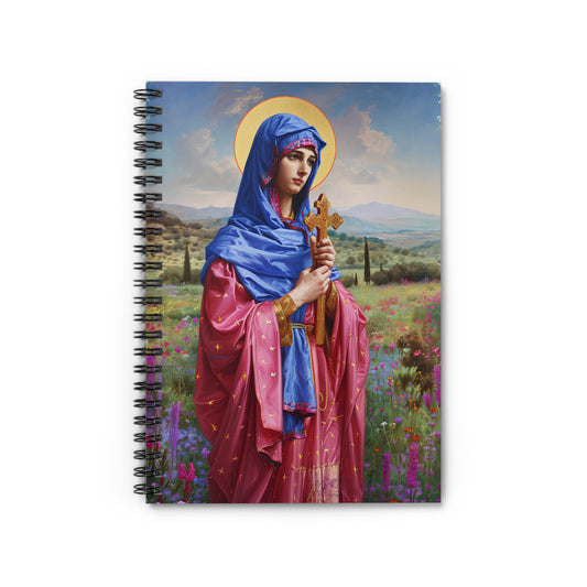 Saint Anysia of Salonika - Sanctified Souls Art - Religious Based Notebook - Spiral Notebook - Ruled Line