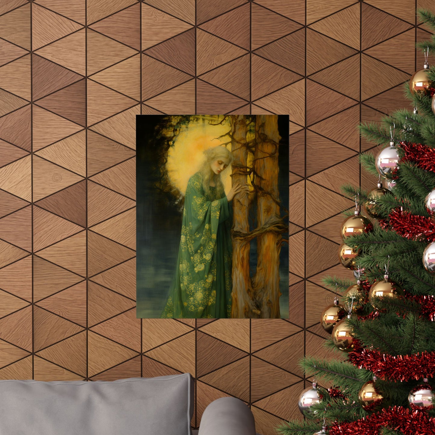Saint Afra - Sanctified Souls Print - Multiple Sizes - Premium Matte Vertical Posters - Catholic Art - Religious Poster