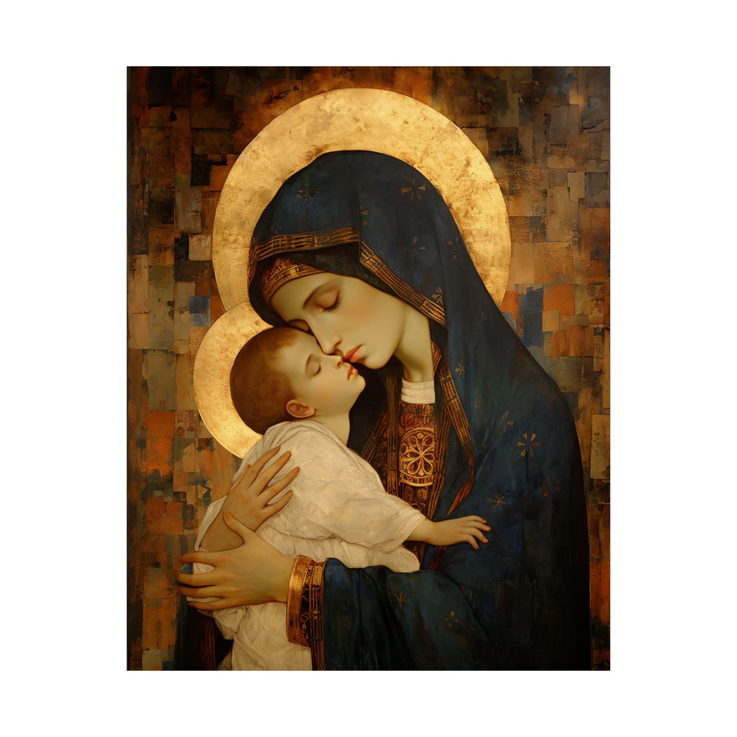 Mother of Mercy - Print - Sanctified Souls Print - Multiple Sizes - Premium Matte Vertical Posters - Madonna and the Christ Child