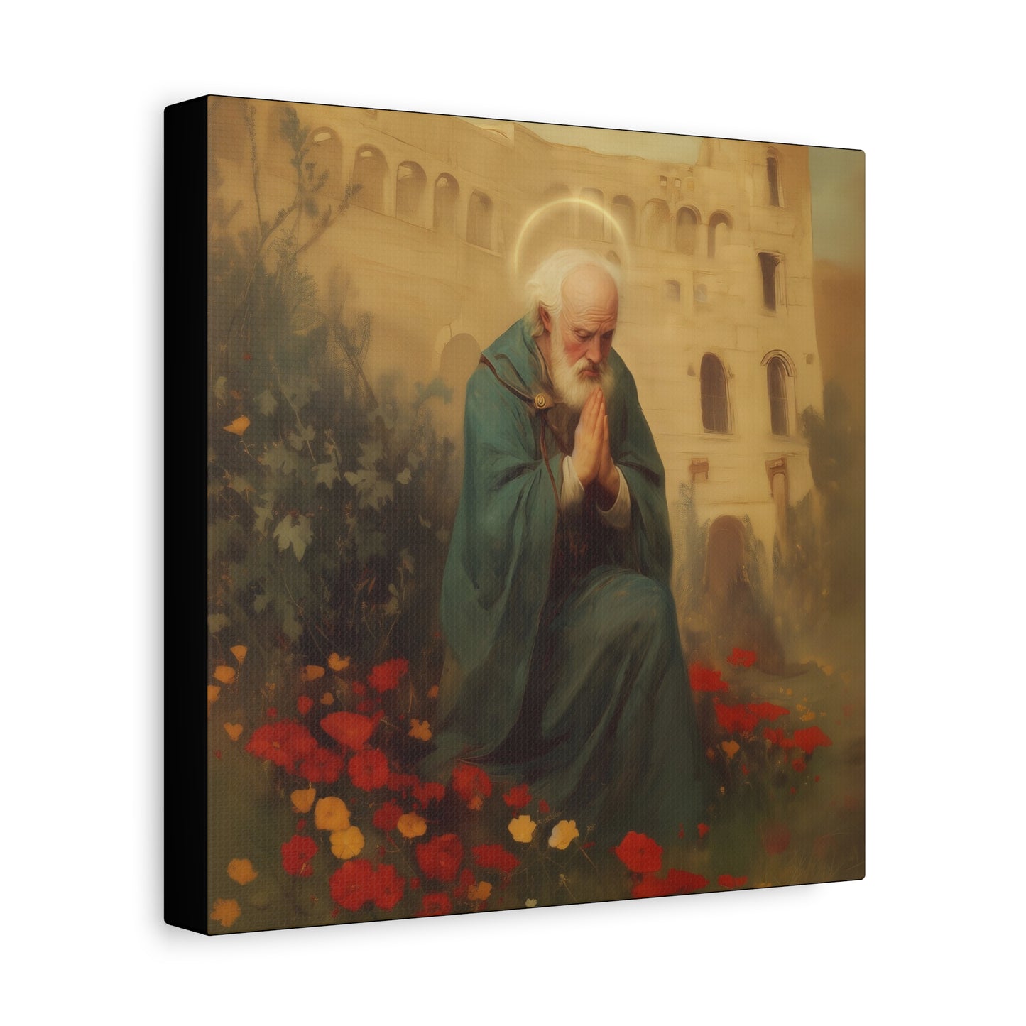Saint Cyprian - Multiple Sizes - Catholic Home art - Museum Wrapped Canvas - Sanctified Souls Print - Catholic Martyr Art