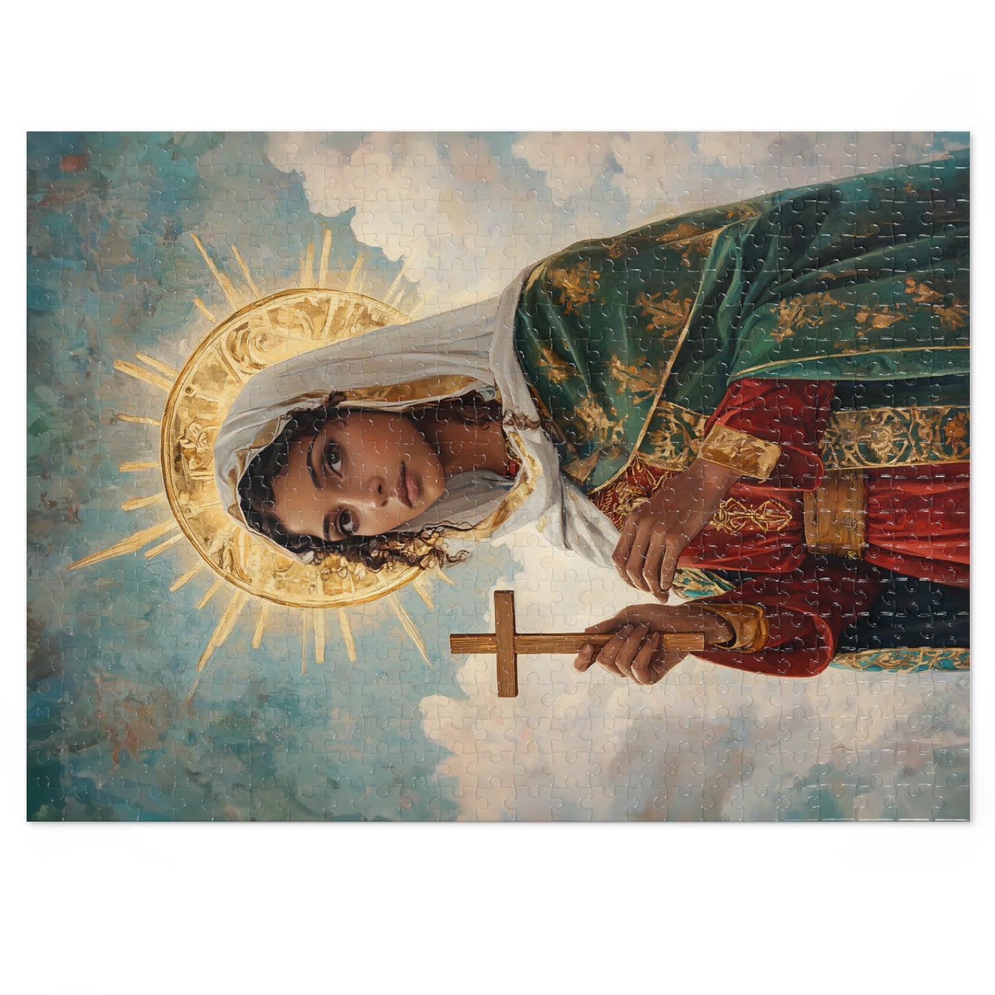 Saint Claudia - Puzzle and Keepsake Tin - Religious (30, 110, 252, 500,1000) - Religious Puzzle - Gifts for Catholic Families - Saints