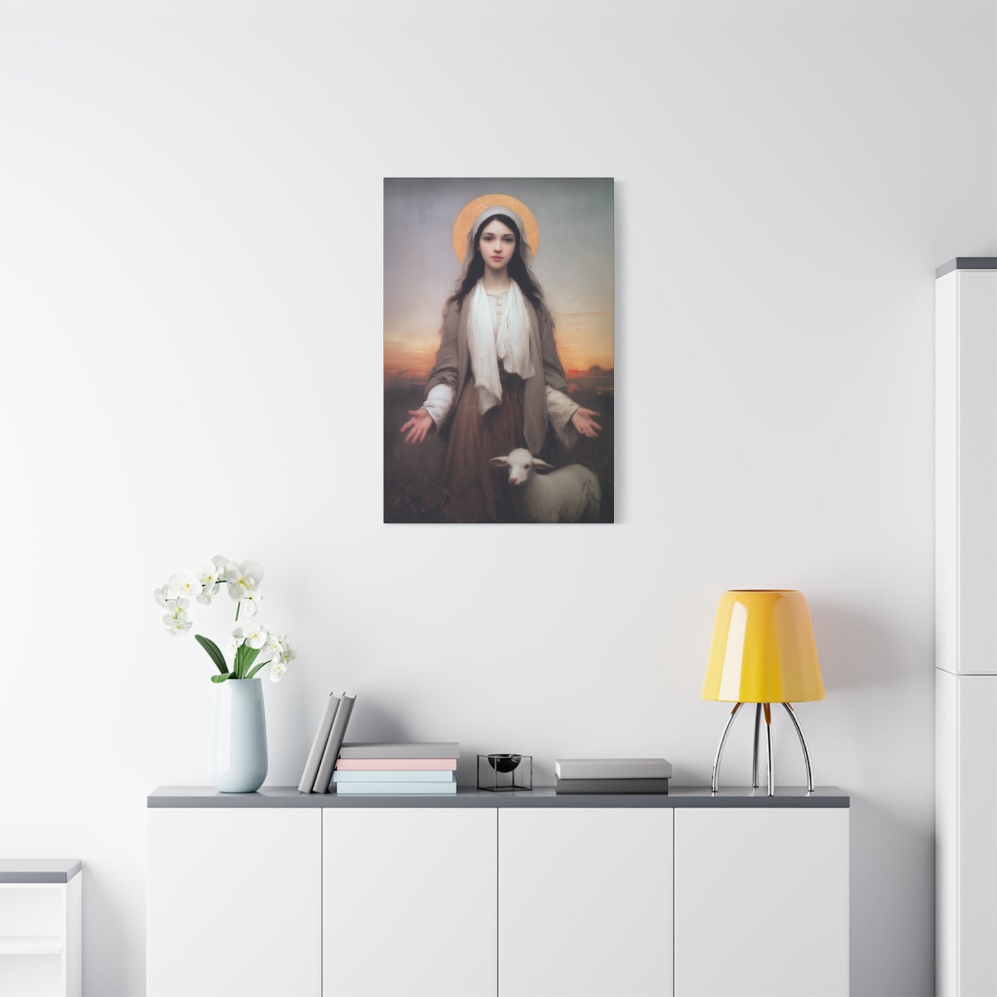 Saint Germaine Cousin - Gallery Wrapped Canvas - Print - Religious Art for your Home - Catholic Art