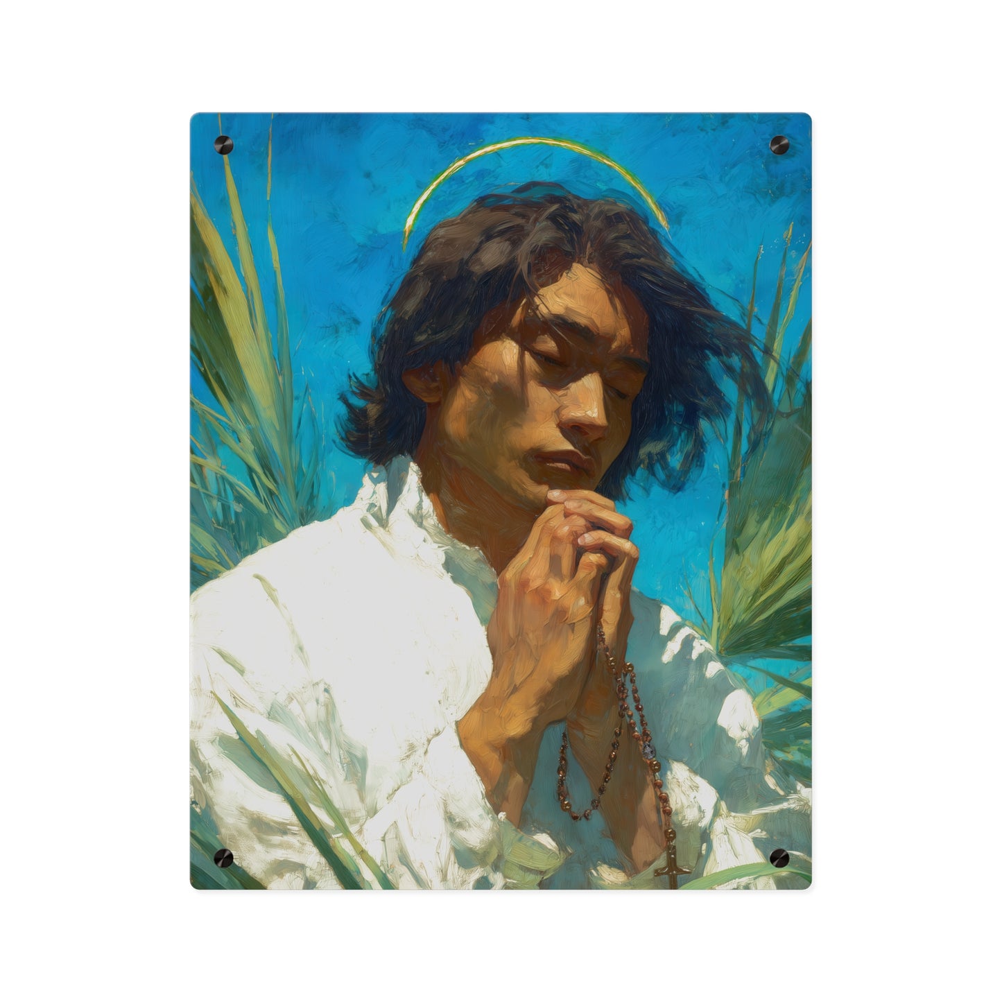 Saint Lorenzo Ruiz Wall Art Panel - Ready to Hang Acrylic Print - Catholic Saint Art - Patron Saint Print - Martyr Art