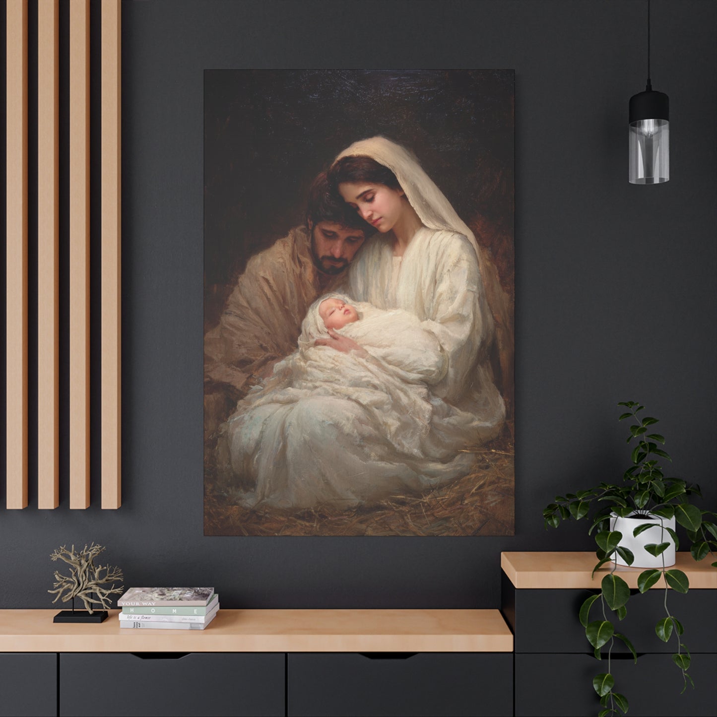 The Quiet Kingdom of the Holy Family - Gallery Wrapped Canvas - Print - Religious Art for your Home - Catholic
