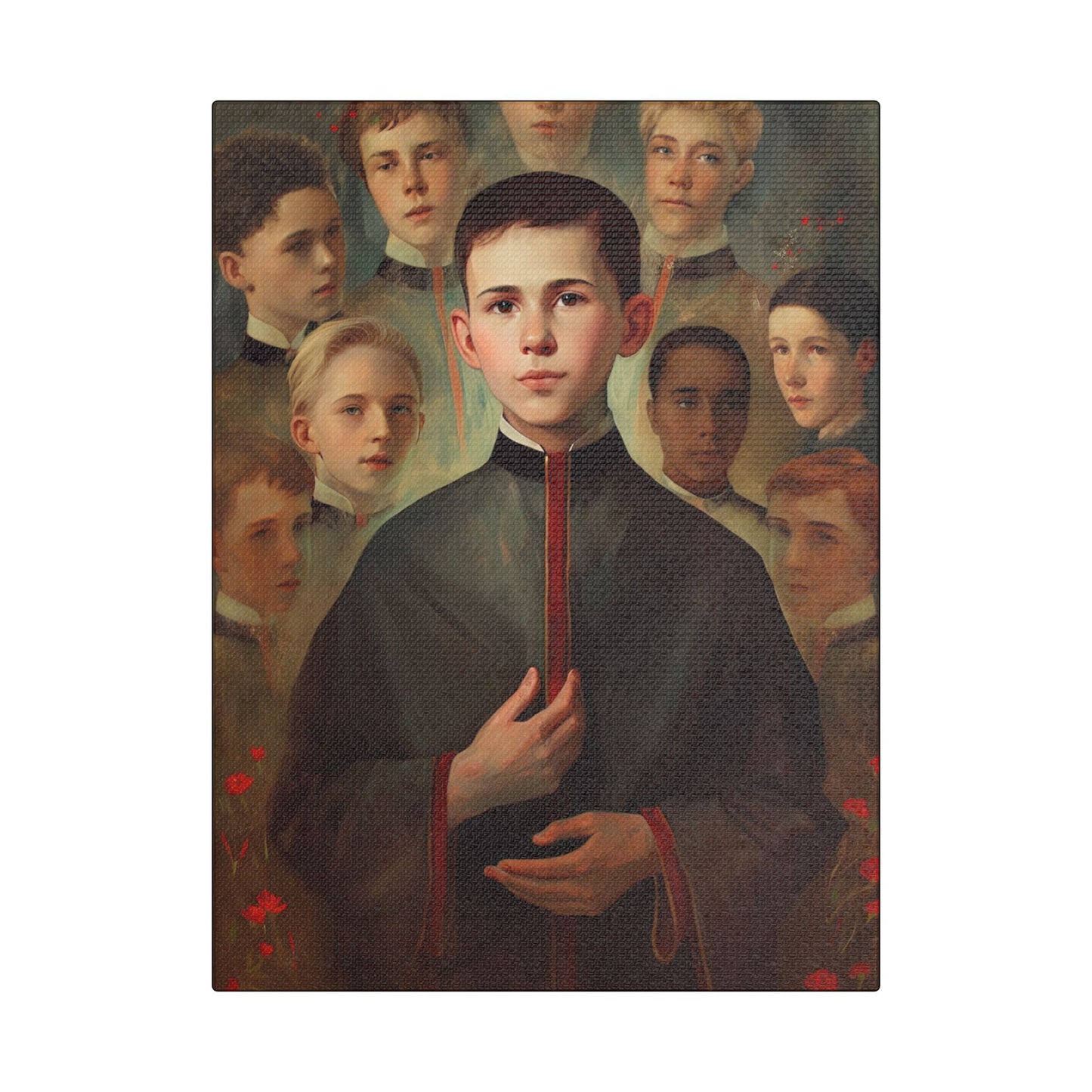 Saint John Berchmans Canvas Print - Multiple Sizes - Catholic Home art - Museum Wrapped Canvas - Sanctified Souls Print