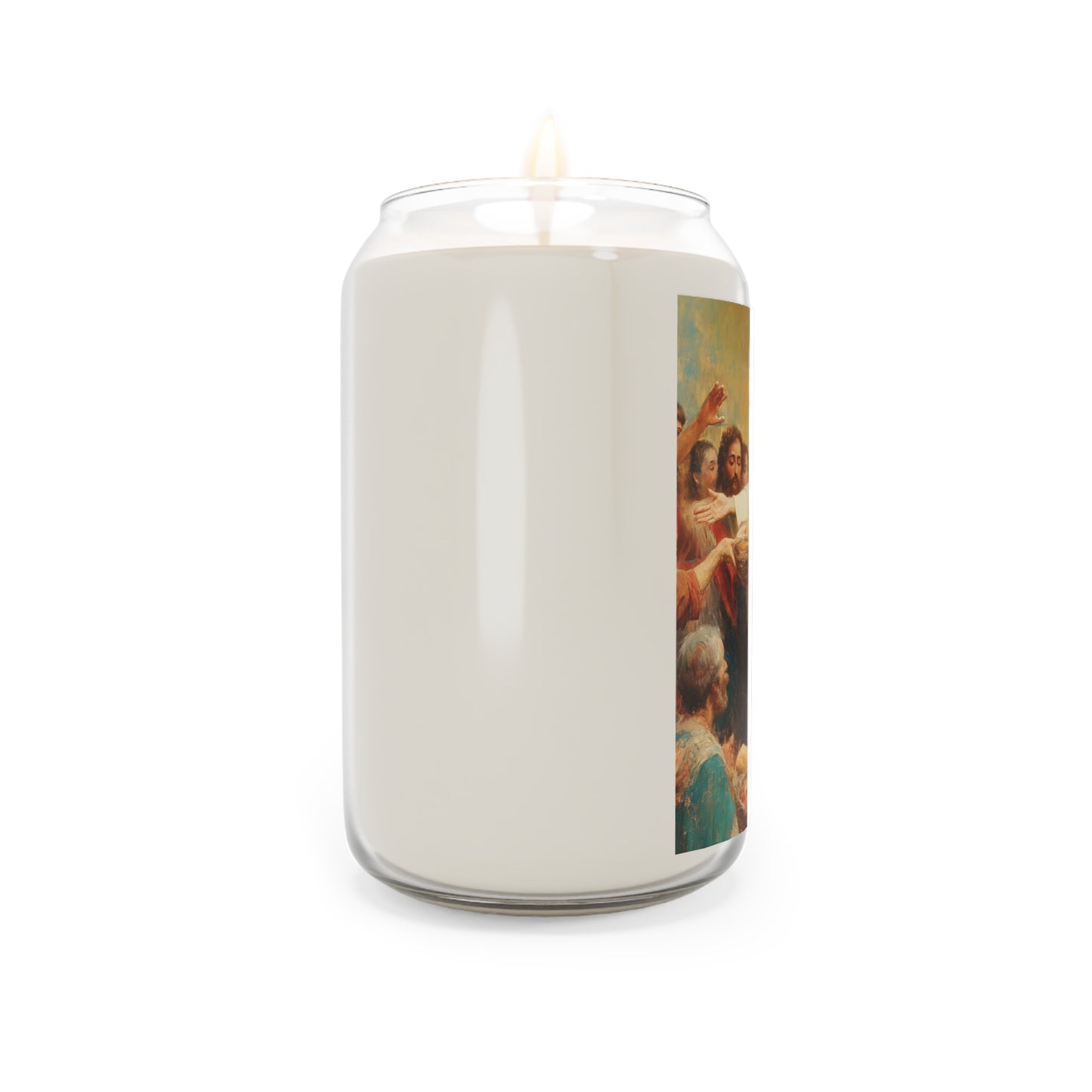 The Quiet Multiplication of Love : Loaves and Fishes - Scented Prayer Candle, 13.75oz - Tall Size - Religious Prayer Candle