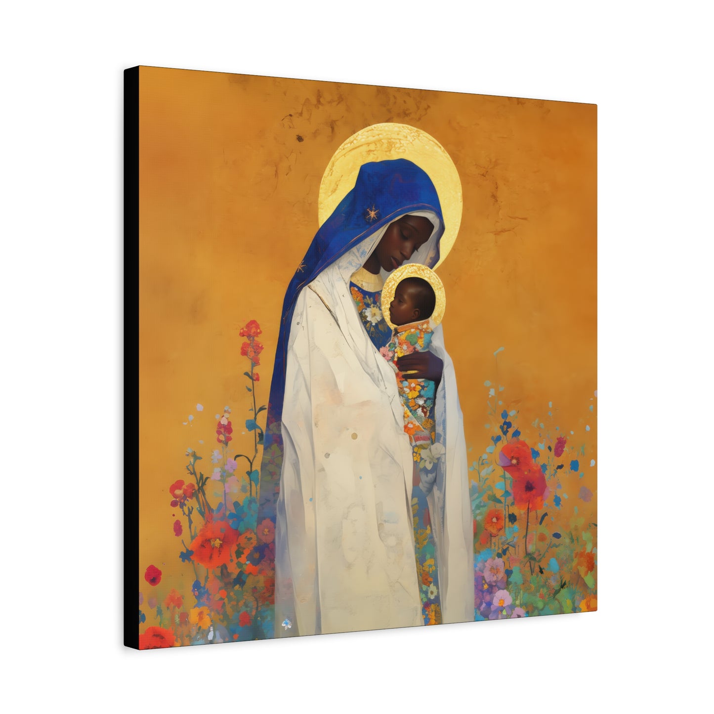 The Divine Embrace- Our Lady of Kibeho's Love - Museum Wrapped Canvas - Print - Religious Art for your Home - Christian print - Religious