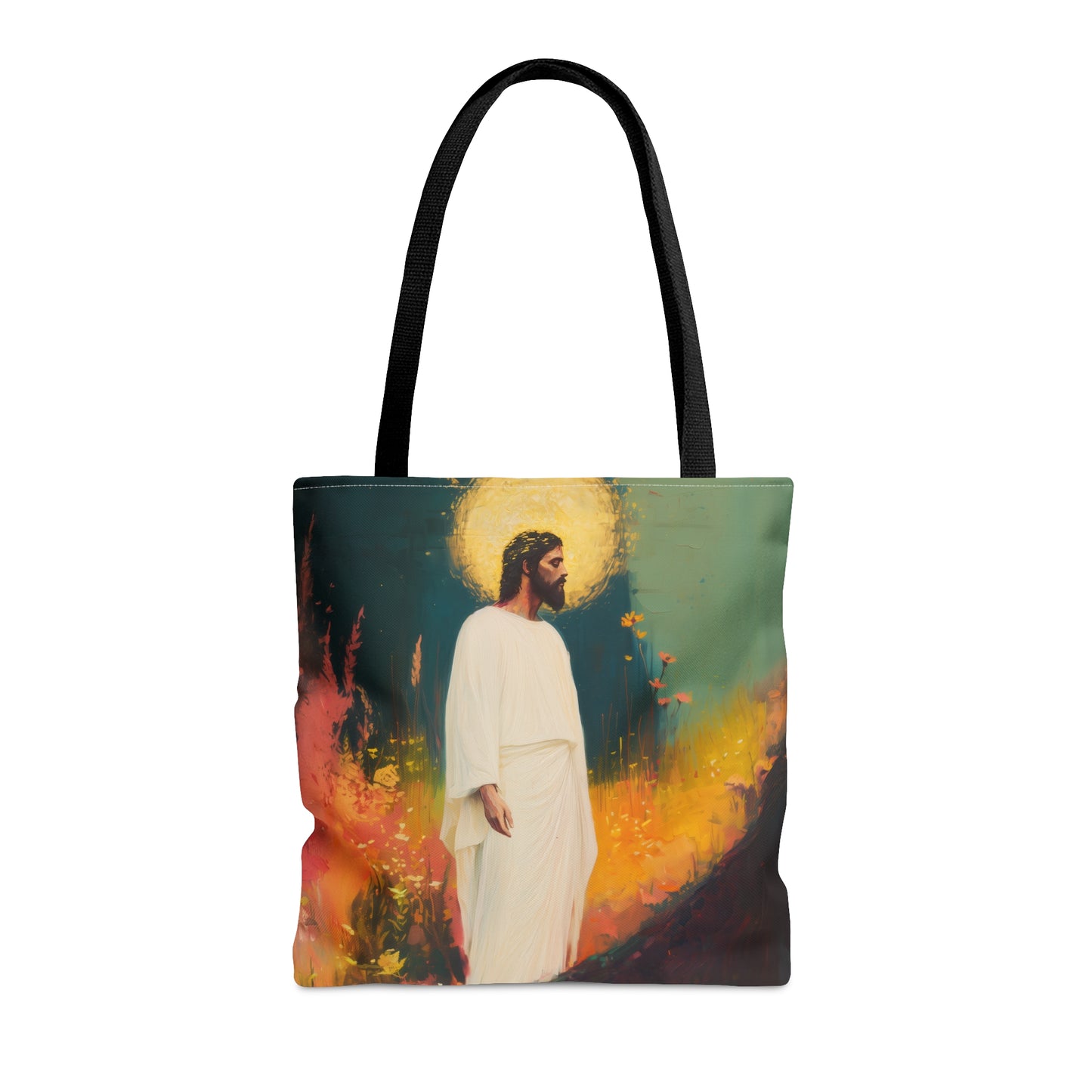 Christus Resurrexit (Christ Is Risen) Tote Bag - Large Medium Small Faith Art Bag - Catholic Faith Purse - Double Sided