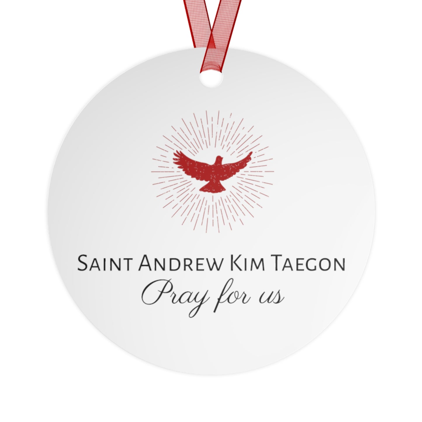 Saint Andrew Kim Taegon Metal Ornament - Religious Holiday Christmas Ornament and Keepsake - Prayer Ornament - Catholic Christmas Gift