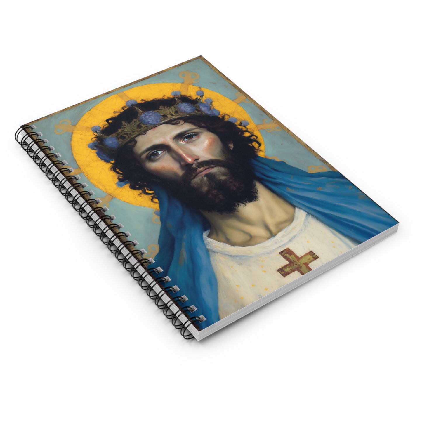 Portrait of Christ our Lord Journal - Sanctified Souls Art - Religious Based Notebook - Spiral Notebook - Ruled Line - Image of Christ