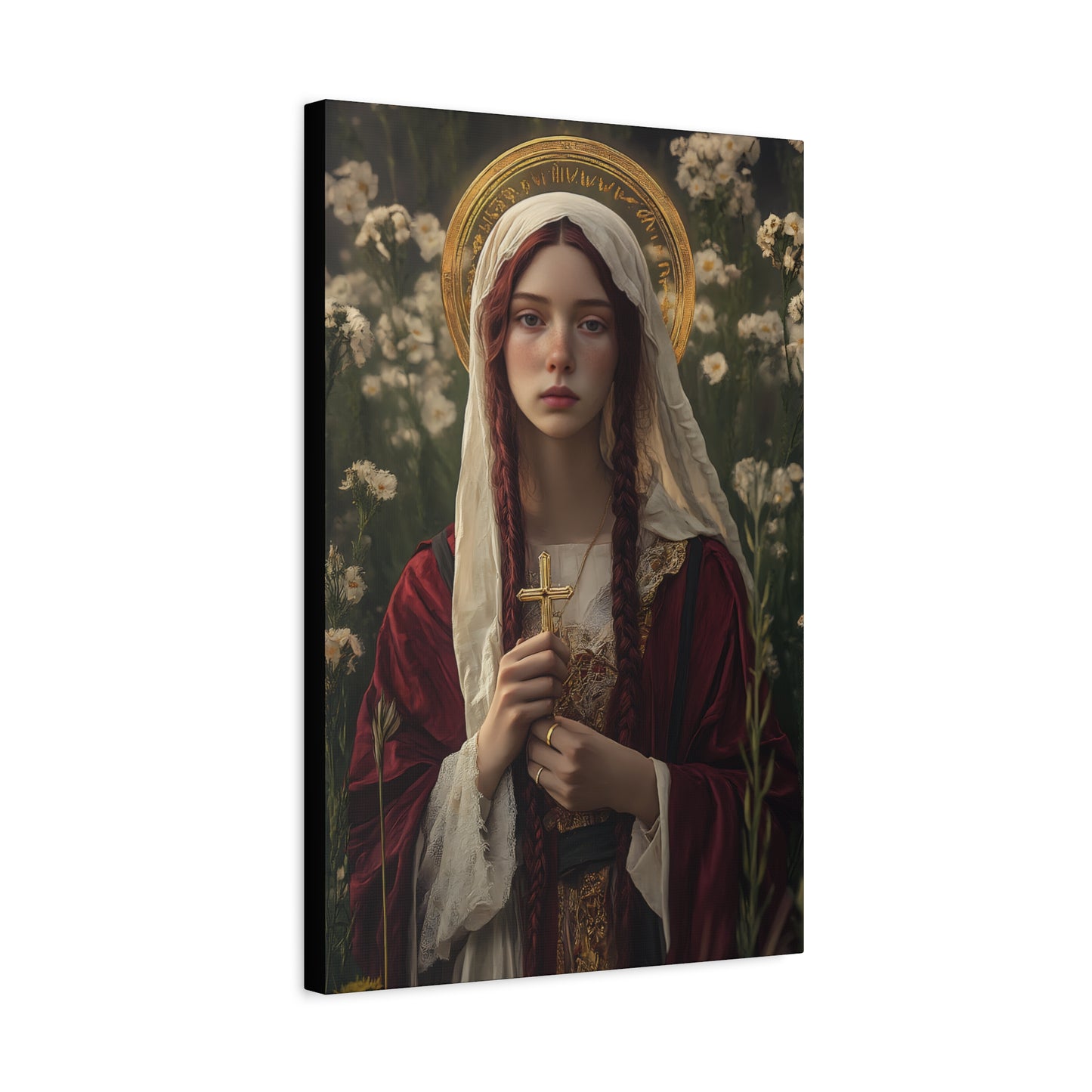Saint Hilaria - Gallery Wrapped Canvas - Print - Religious Art for your Home - Catholic Art