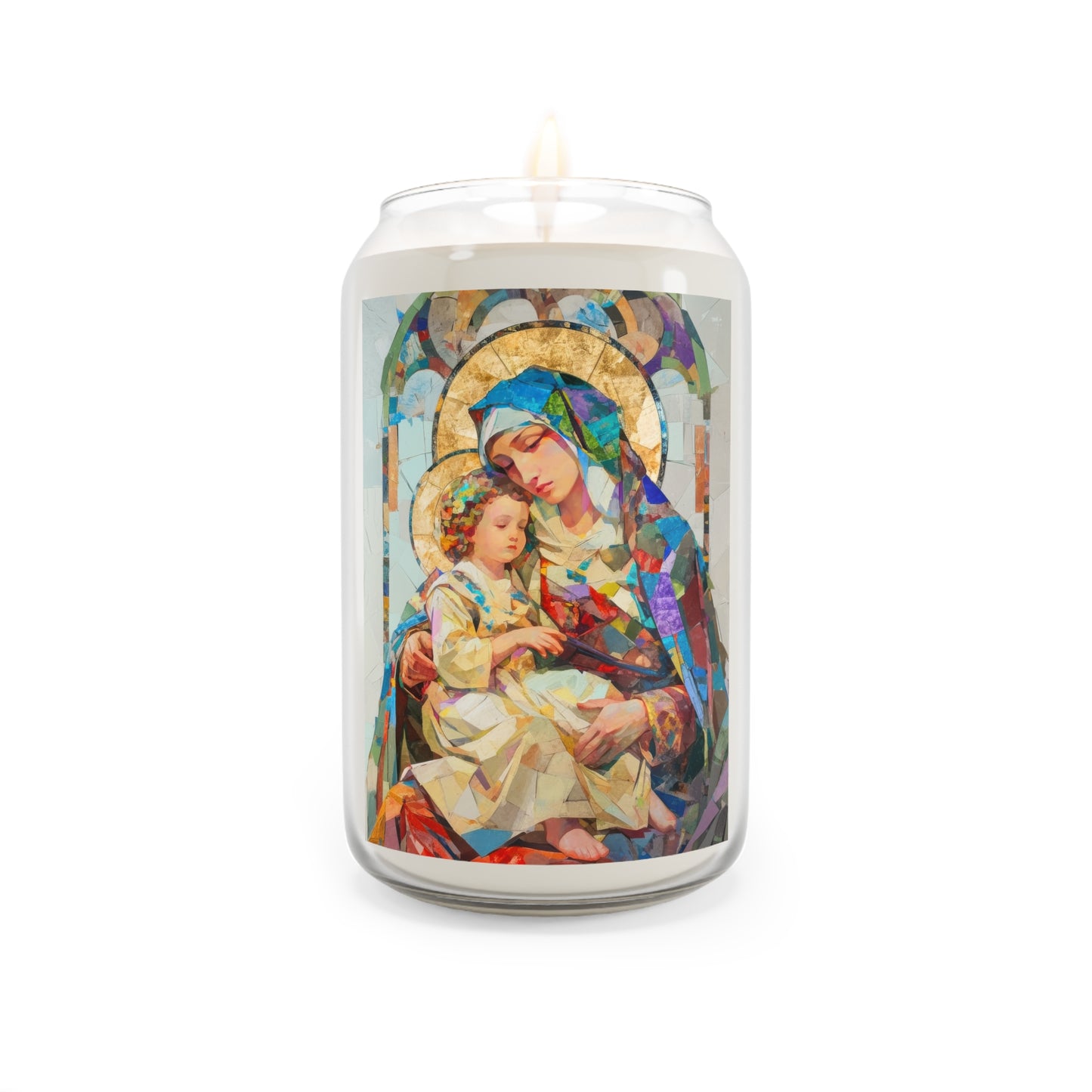 Virgin Mary - Light of All Saints - Scented Prayer Candle, 13.75oz -  Candle - Catholic Art - prayer room Scented Candle