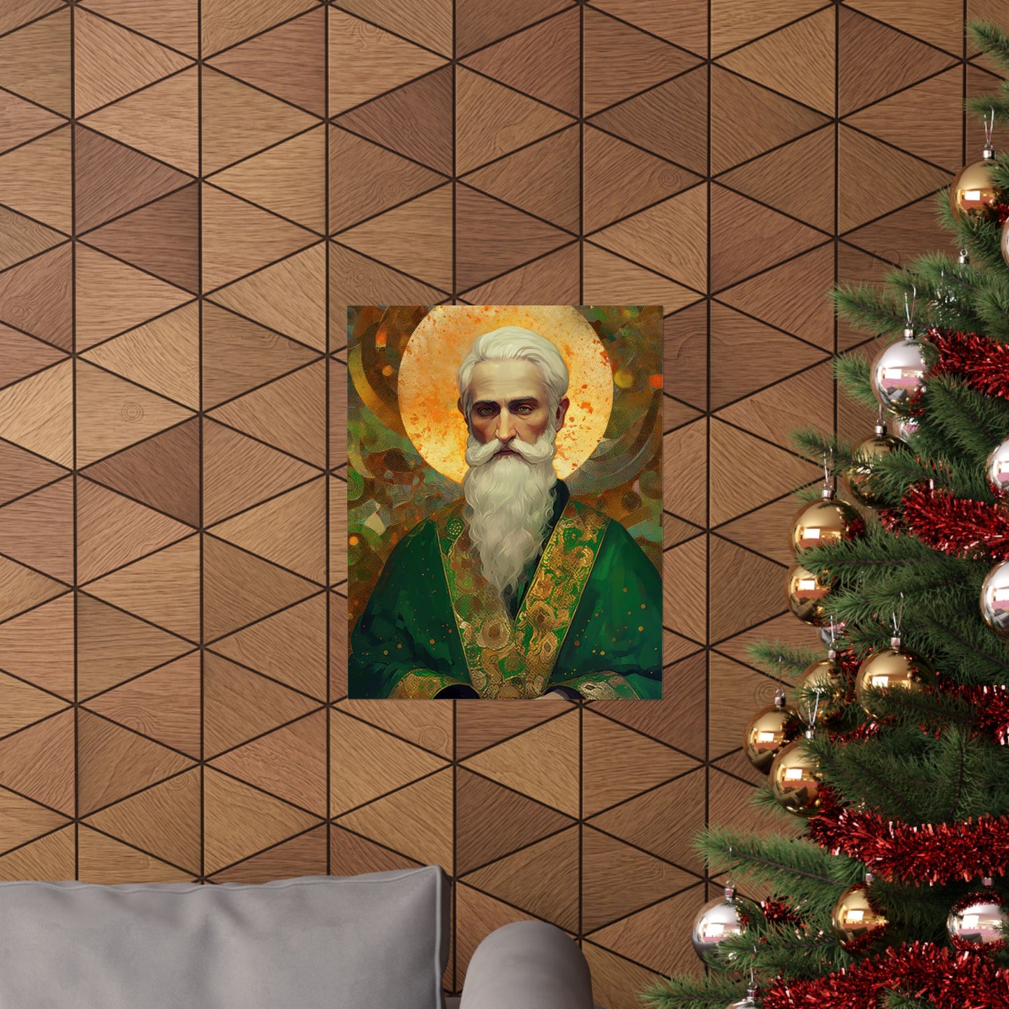 Saint Patrick Print - Sanctified Souls Print - Multiple Sizes - Premium Matte Vertical Posters