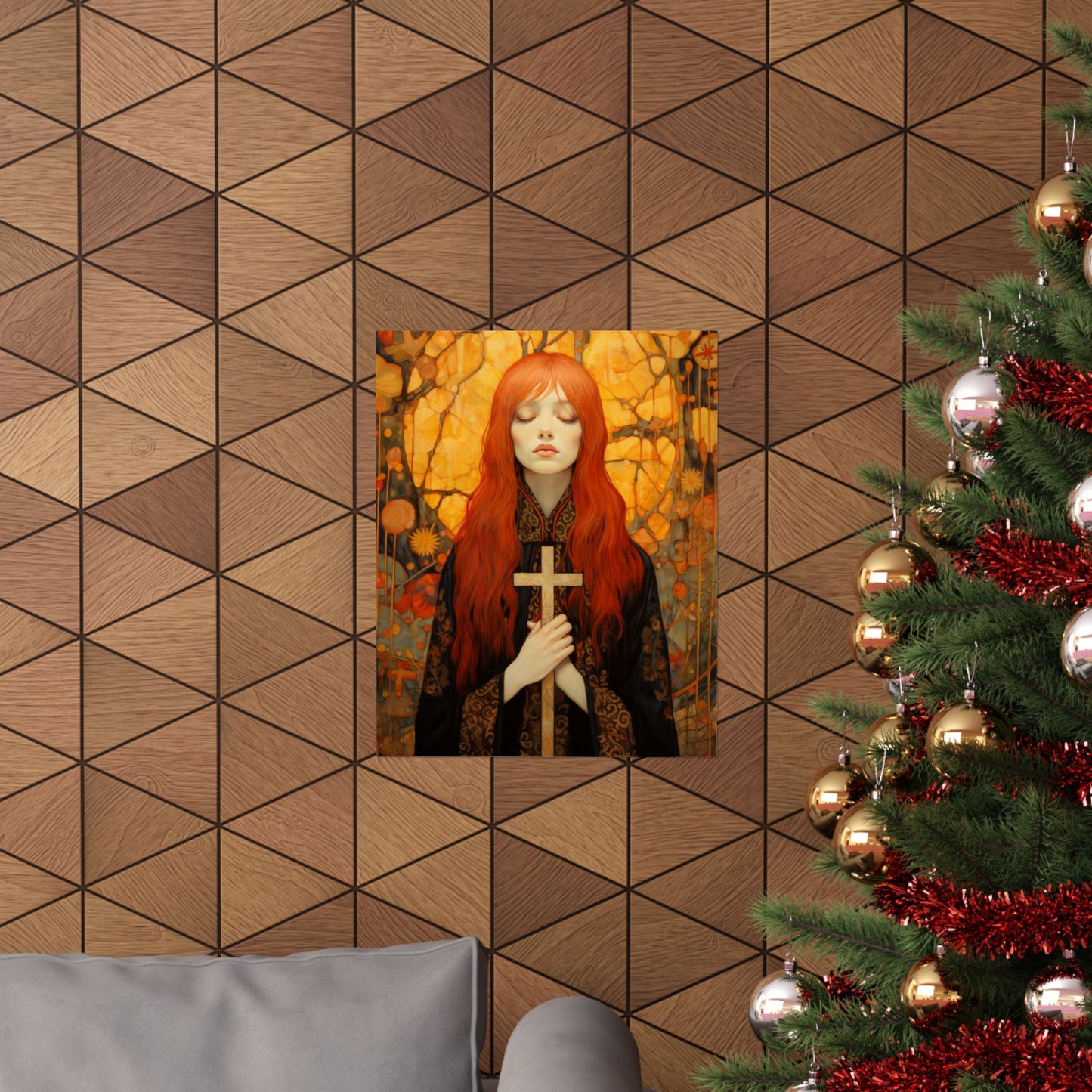 Saint Mary Magdalene - Inner Light and Peace Print - Sanctified Souls Print - Multiple Sizes - Premium Matte Vertical Posters