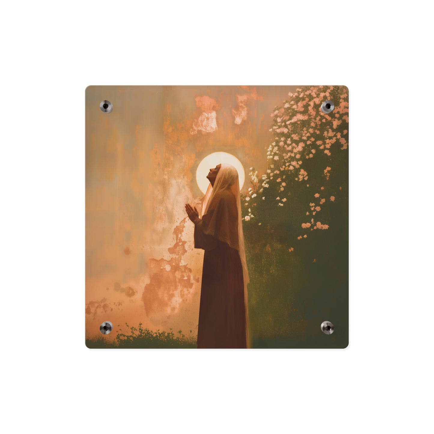 Saint Monica Wall Art Panel - Ready to Hang Acrylic Print - Catholic Saint Art - Patron Saint Print - No Frame needed