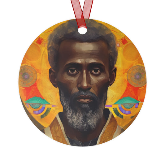 Saint Frumentius - Religious Holiday Christmas Ornament and Keepsake - Double sided Keepsake Religious Ornament