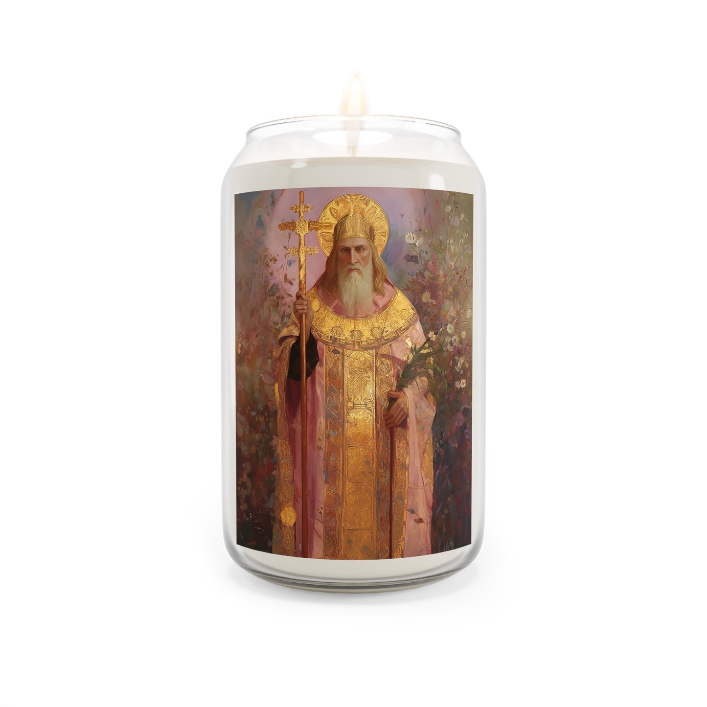 Saint Thorlak of Iceland  - Scented Prayer Candle, 13.75oz - Tall Size - Religious Prayer Candle - Catholic Art