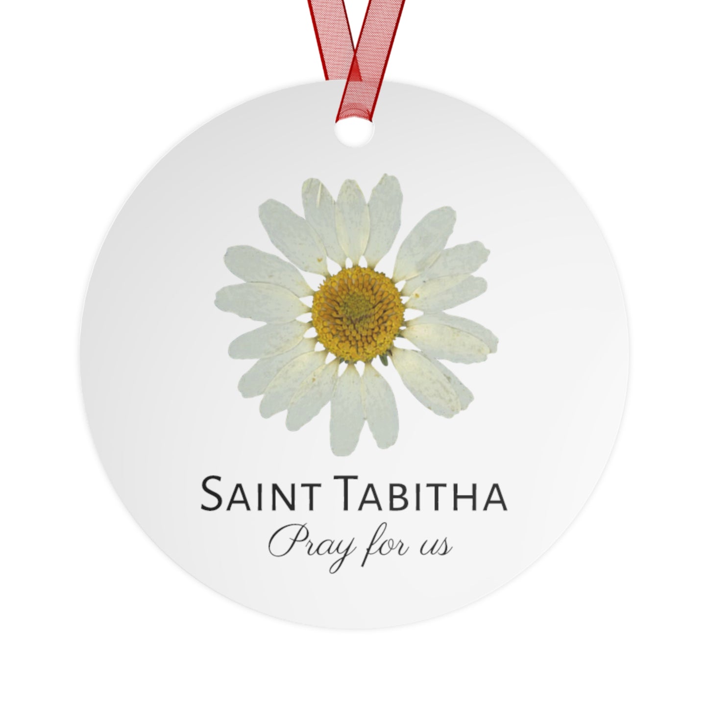 Saint Tabitha Metal Ornament - Religious Holiday Christmas Keepsake - Religious Catholic Tree Ornament - Christmas Gift