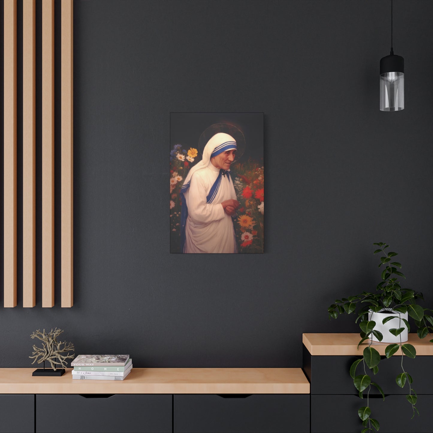 Copy of Saint Teresa of Calcutta -  Museum Wrapped Canvas - Sanctified Souls Print - Religious Art for your Home - Catholic Patron Saint Art