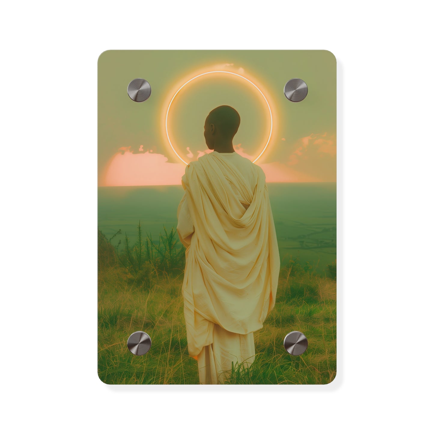 Saint Charles Lwanga Wall Art Panel - Ready to Hang Acrylic Print - Catholic Saint Art - Patron Saint Print - No Frame needed