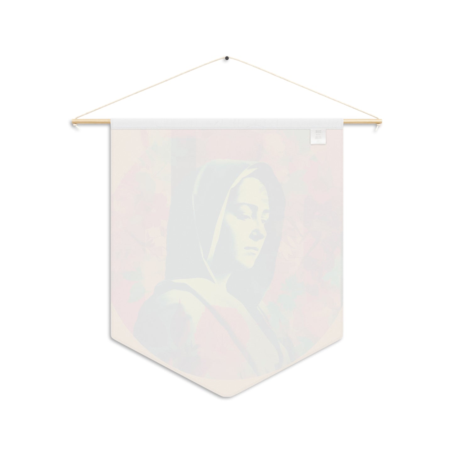 Mary the Blessed Virgin Wall Banner / Wall Hanging - Unique Religious Art for your home - Prayer room - Catholic Home Art - 18" x 21"