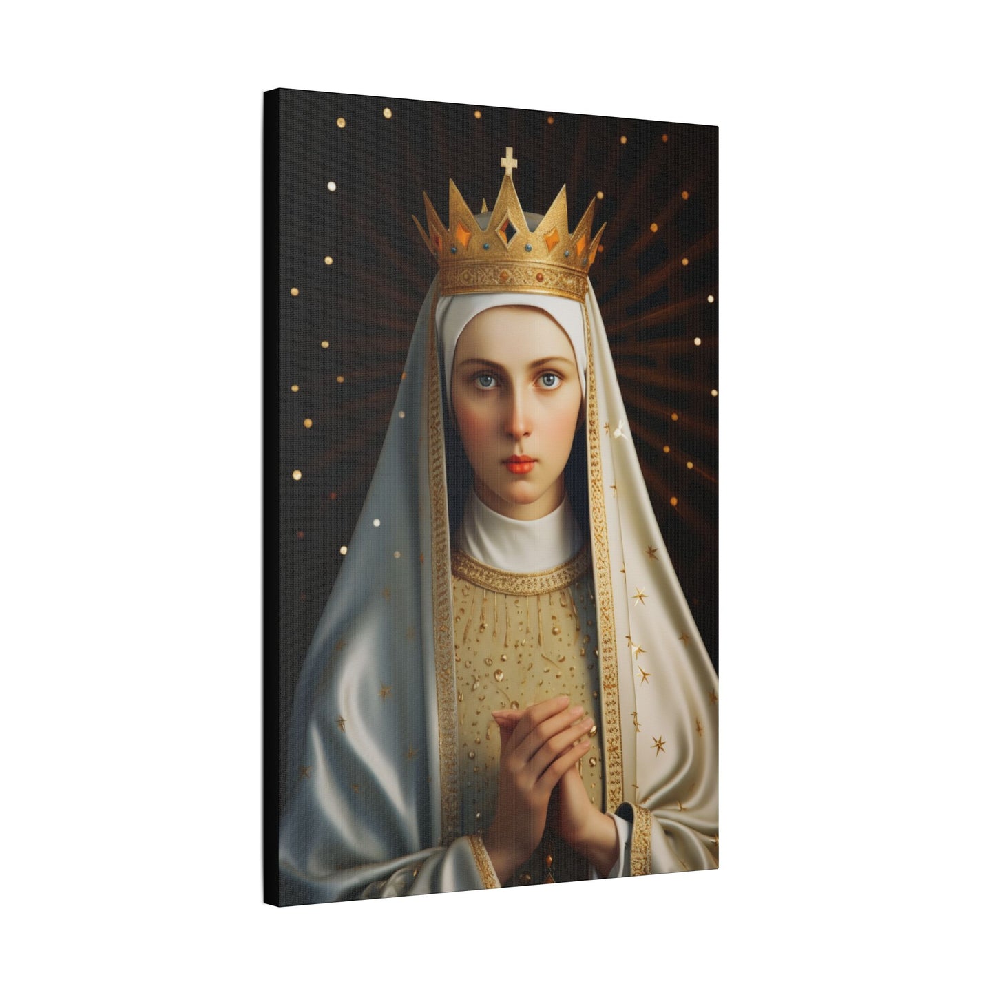 Saint Kinga of Poland Canvas Print - Multiple Sizes - Catholic Home art - Museum Wrapped Canvas - Sanctified Souls Print