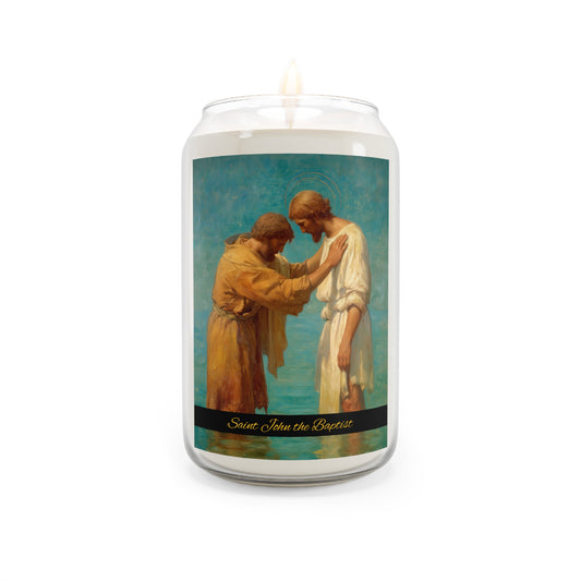 Saint John the Baptist, Servant of the Dawn - Scented Prayer Candle, 13.75oz - Tall Size - Religious Prayer Candle - Catholic Home Decor