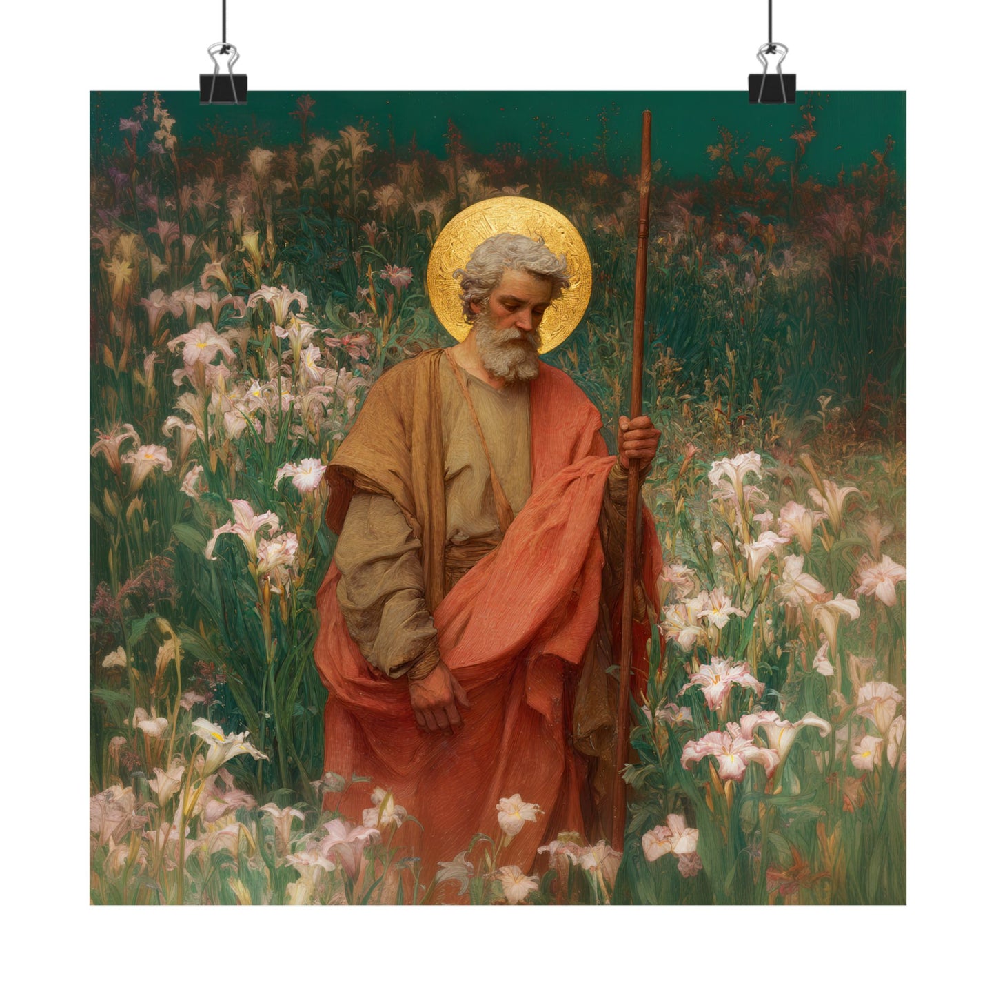 Saint James the Lesser  - Sanctified Souls Print - Multiple Sizes - Premium Posters - Catholic Art - Christian Home Decor Artwork