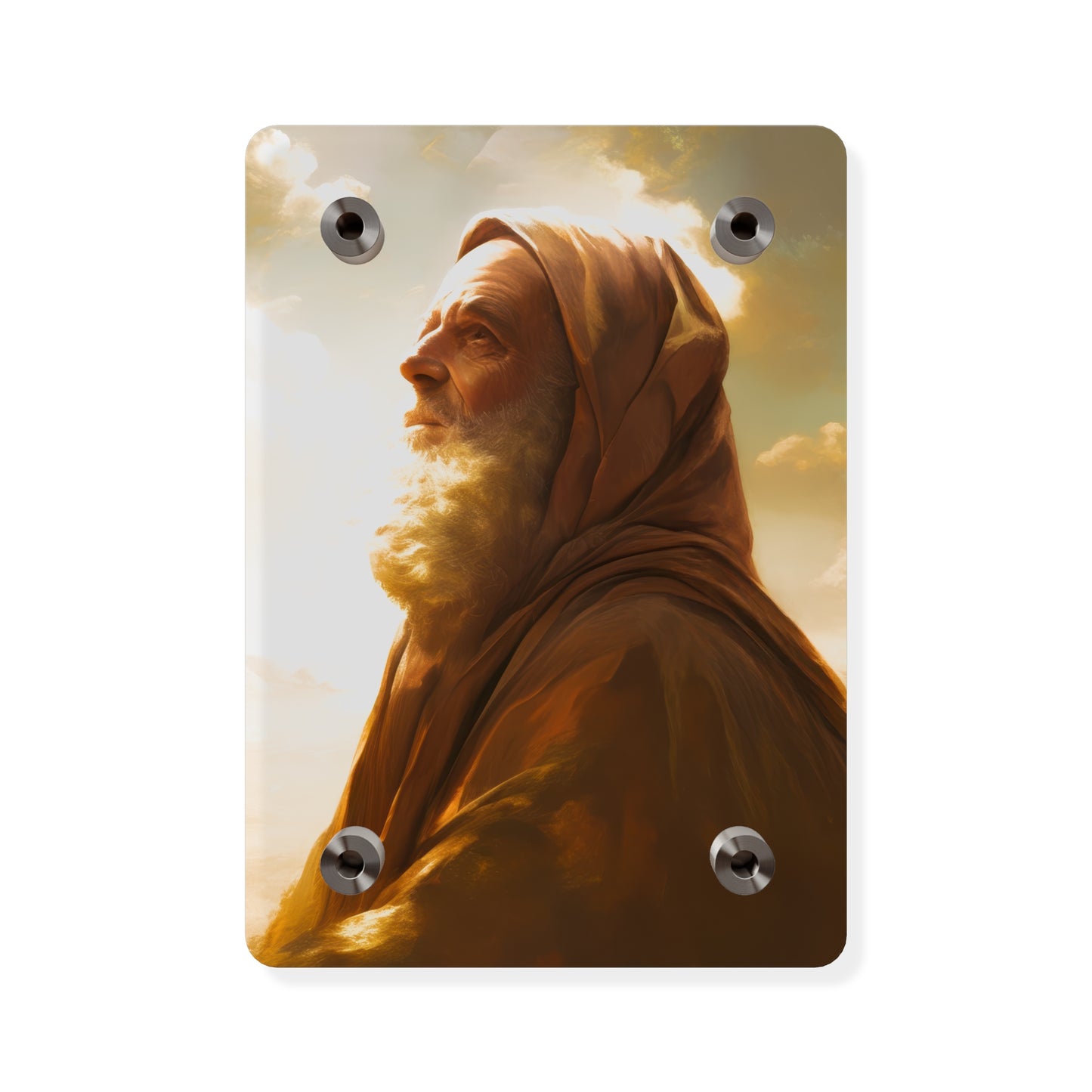 Father Abraham Wall Art Panel - Ready to Hang Acrylic Print - Catholic Saint Art - Patron Saint Print - No Frame needed