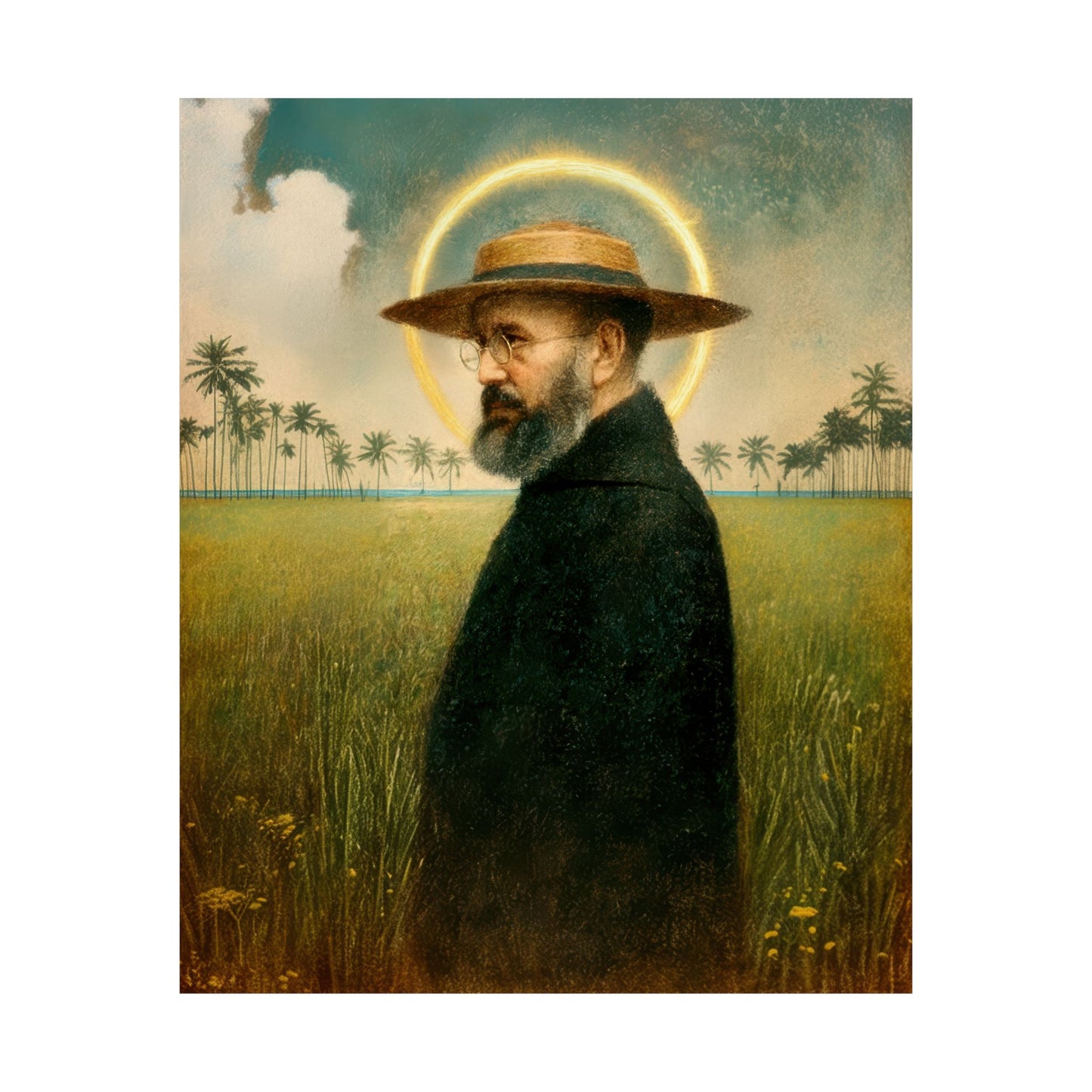 Saint Damien of Molokai - Sanctified Souls Print - Multiple Sizes - Premium Matte Vertical Posters - Catholic