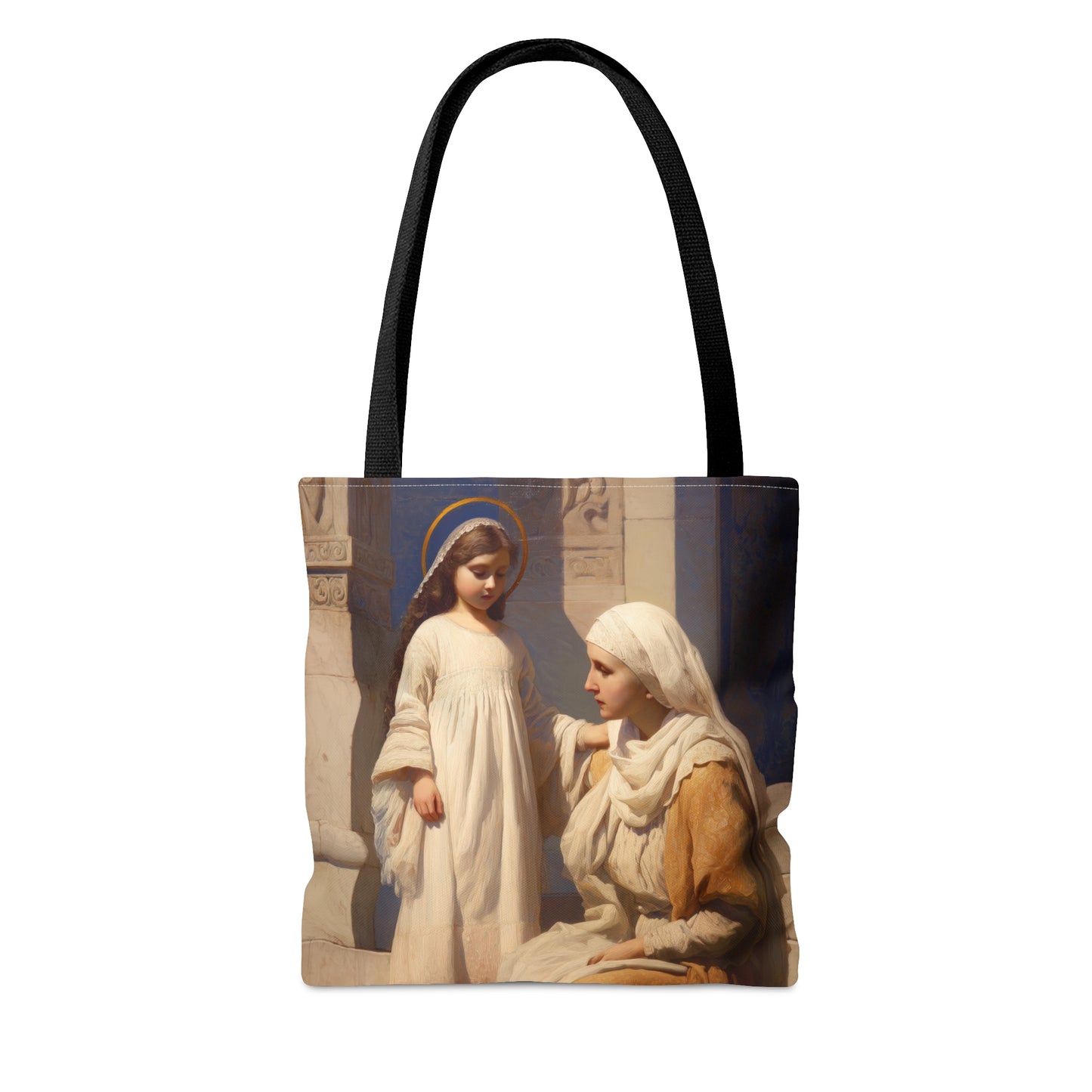 The Feast of the Presentation of the Blessed Mary Tote Bag - Large Medium Small Faith Art Bag - Catholic Faith Purse - Double Sided