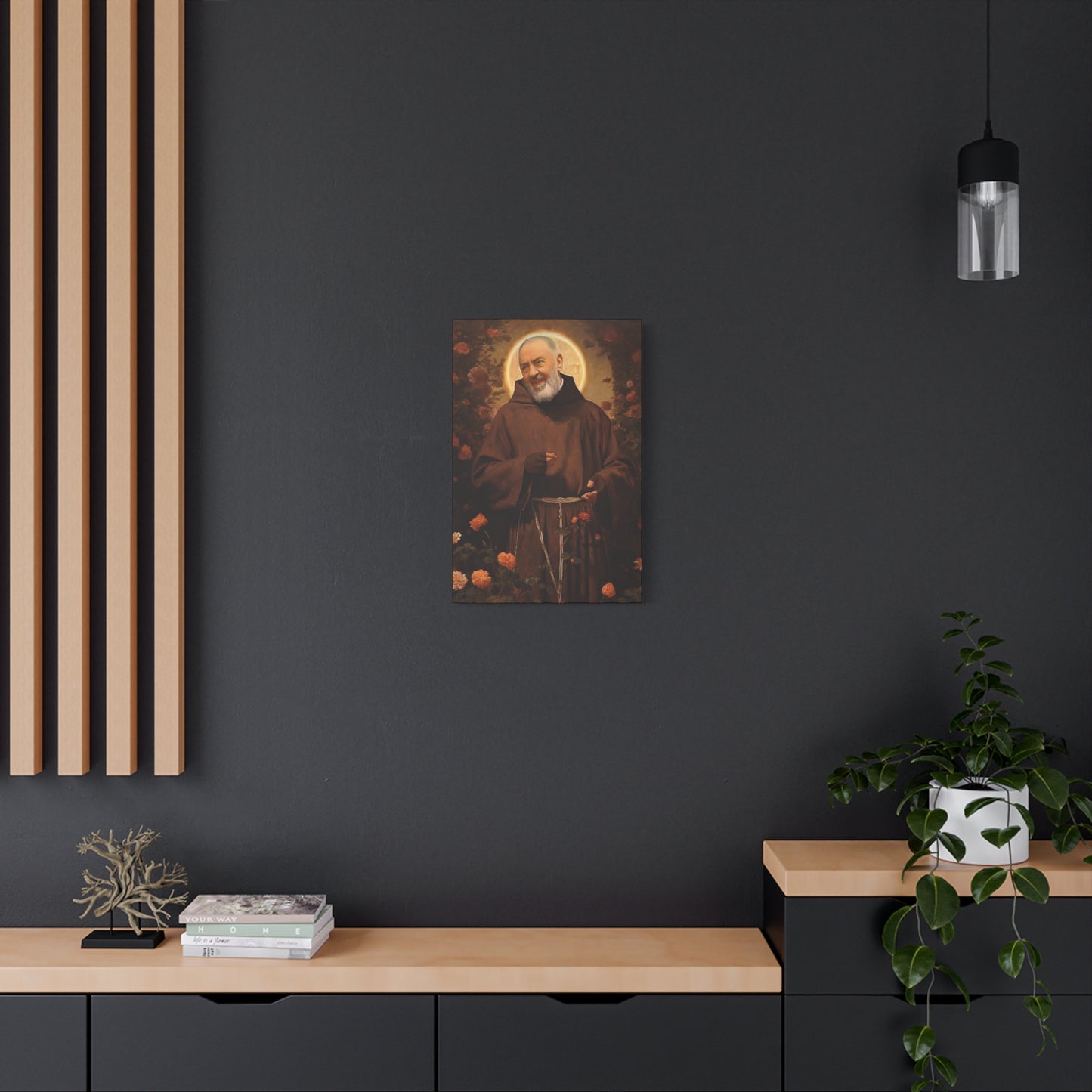 Saint Padre Pio - Museum Wrapped Canvas - Sanctified Souls Print - Religious Art for your Home