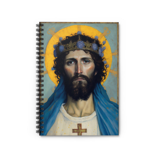 Portrait of Christ our Lord Journal - Sanctified Souls Art - Religious Based Notebook - Spiral Notebook - Ruled Line - Image of Christ