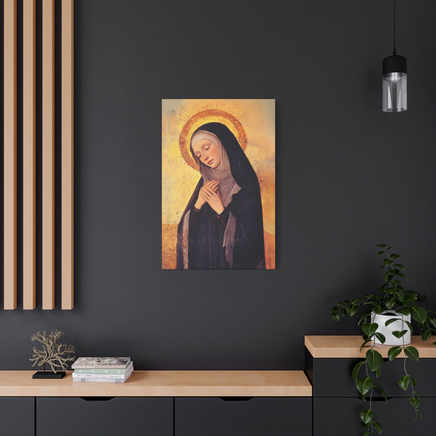 Saint Syncletica of Alexandria - Desert Mother - Gallery Wrapped Canvas - Print - Religious Art for your Home - Catholic