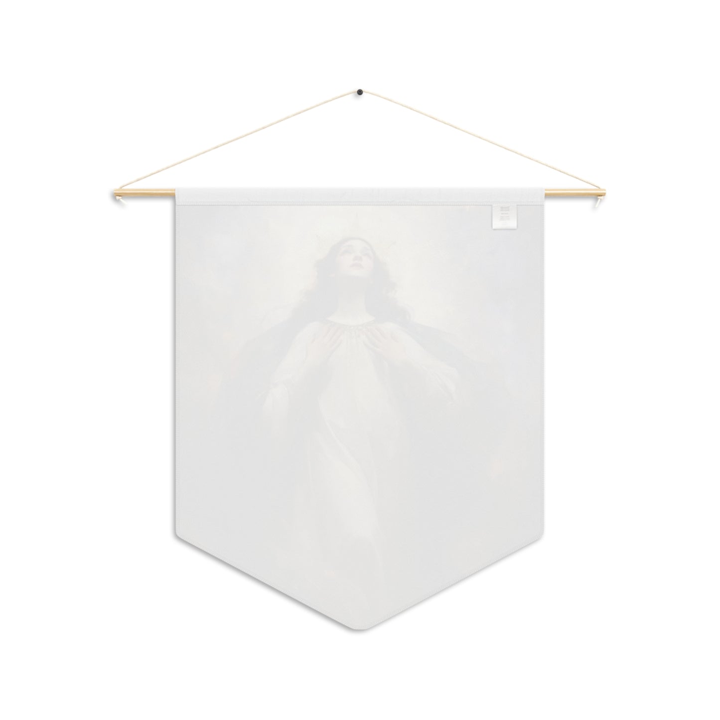The Assumption of Mary Wall Banner / Wall Hanging / Pennant - Prayer room art - Catholic Home - Saint Art for your home - 18" x 21"