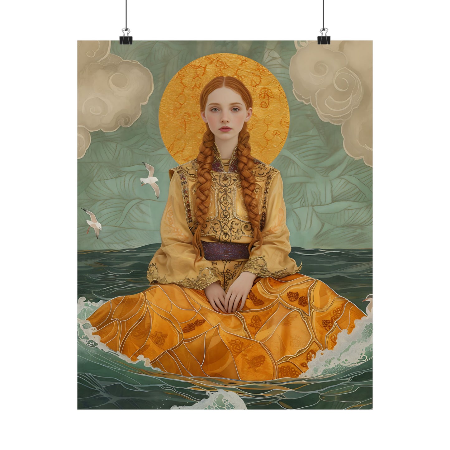Saint Ia of Cornwall - Sanctified Souls Print - Multiple Sizes - Premium Matte Vertical Posters