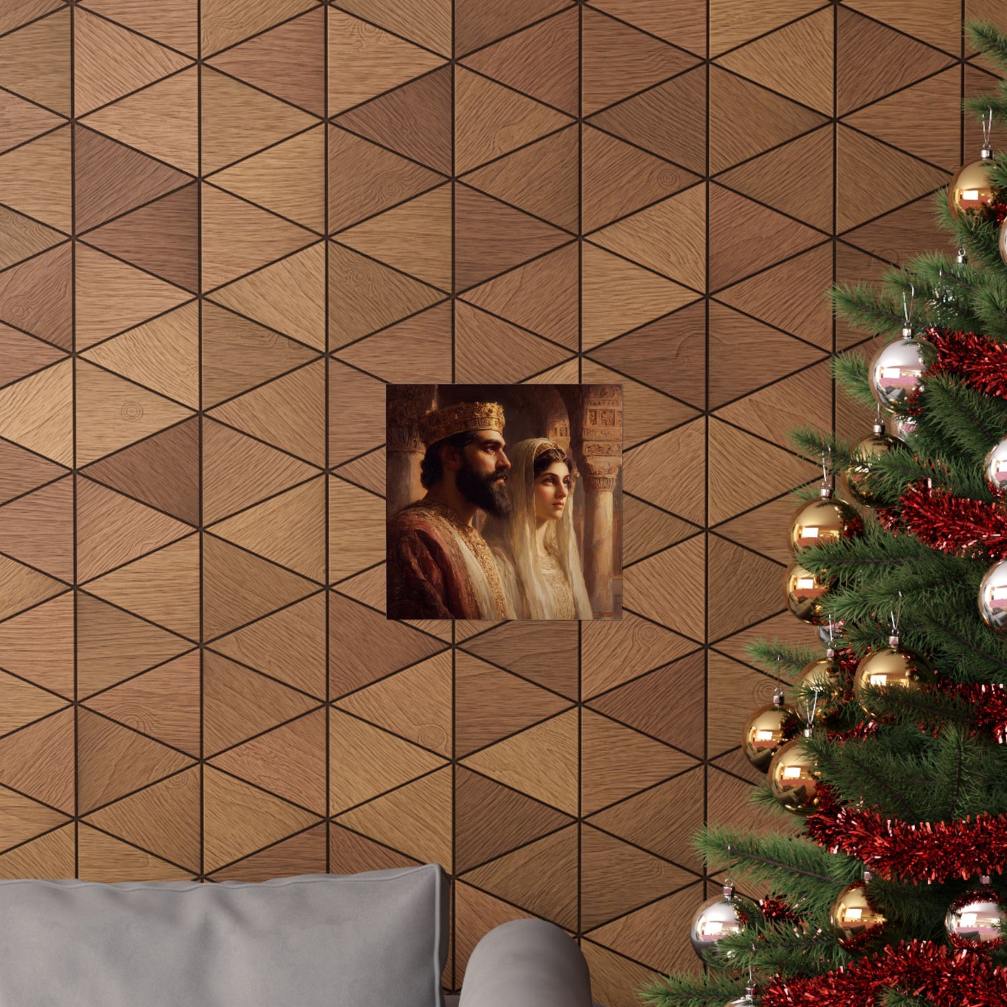 King Xerxes and Queen Esther - Sanctified Souls Print - Multiple Sizes - Premium Matte Vertical Posters