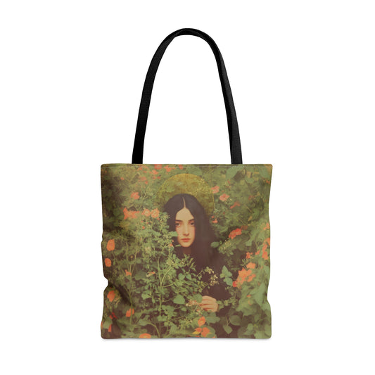 Saint Eve - Tote Bag - Large Medium Small Faith Art Bag - Catholic Faith Purse - Double Sided