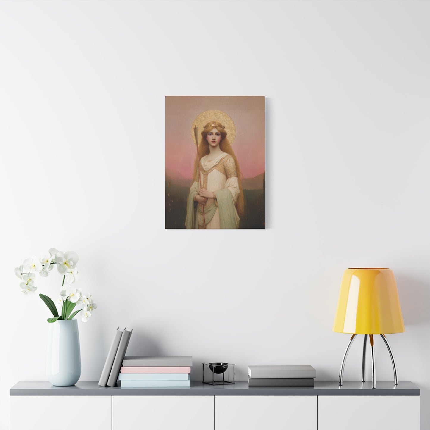 Saint Ursula -  Museum Wrapped Canvas - Sanctified Souls Print - Religious Art for your Home - Catholic Patron Saint Art