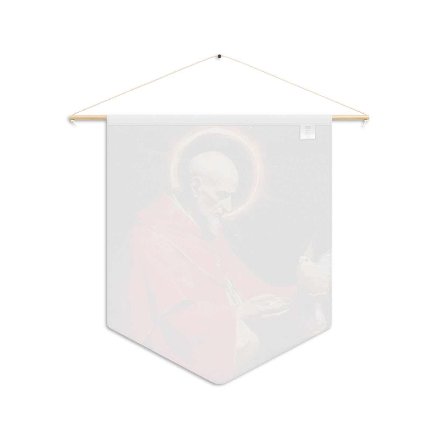 Pope Saint Gregory the Great Wall Banner / Wall Hanging / Pennant - Prayer room art - Catholic Home - Saint Art for your home - 18" x 21"